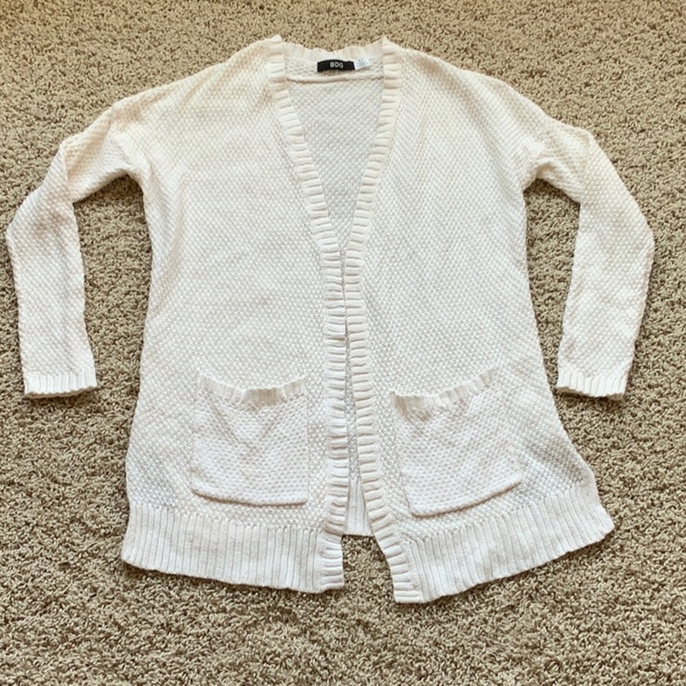 BDG Urban Outfitters Women's White Cardigan Sweater Size Small